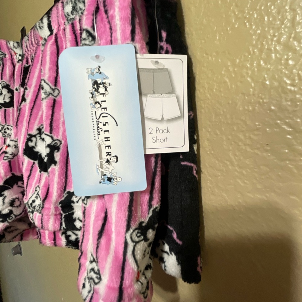 Pink Betty Boop Fleece Shorts Two size M New pajamas